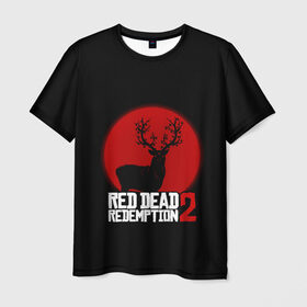 Мужская футболка 3D с принтом red dead redemption 2 в Новосибирске, 100% полиэфир | прямой крой, круглый вырез горловины, длина до линии бедер | game | red dead | red dead redemption 2 | redemption 2 | rockstar games | бандиты | дикий запад | игры | ковбои | оружие