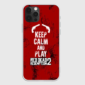 Чехол для iPhone 12 Pro с принтом RDR2 в Новосибирске, силикон | область печати: задняя сторона чехла, без боковых панелей | game | gamer | keep calm | rdr2 | red dead redemption 2 | rockstar studios | игры