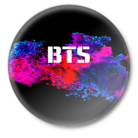 Значок с принтом BTS в Новосибирске,  металл | круглая форма, металлическая застежка в виде булавки | bangtan boys | bangtan бойс | music | бтс | корея | музыка | парни | поп музыка