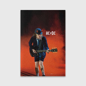 Обложка для паспорта матовая кожа с принтом AC/DC в Новосибирске, натуральная матовая кожа | размер 19,3 х 13,7 см; прозрачные пластиковые крепления | ac d.c. | ac dc | acdc | angus | back | bad | black | chrome | guitar | hard | hell | highway | mucis | red | rock | smoke | young | ангус | гитара | группа | диси | дым | красный | музыка | рок | тяжелый | эйси | эйсидиси | янг