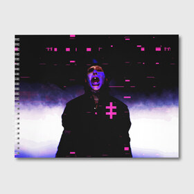 Альбом для рисования с принтом Marilyn Manson в Новосибирске, 100% бумага
 | матовая бумага, плотность 200 мг. | cry | inch | industrial | little | manson | marilyn | music | nails | nin | rock | sister | индастриал | инч | мансон | менсен | менсон | мерилин | мерлин | музыка | мэнсон | мэрилин | мэрлин | найн | нин | нэйлс | рок