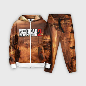 Детский костюм 3D с принтом RED DEAD REDEMPTION 2 в Новосибирске,  |  | game | red dead | red dead redemption 2 | redemption 2 | rockstar games | бандиты | дикий запад | игры | ковбои | оружие
