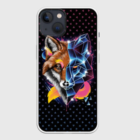 Чехол для iPhone 13 с принтом Super Space Fox в Новосибирске,  |  | cute | fox | foxes | ginger | space | super | tail | забавная | космическая | космос | лис | лиса | лисица | лисицы | лисичка | лисички | лисы | милая | просто | ретро | рыжая | рыжие | смешная | супер | фыр | хвост | хвостик