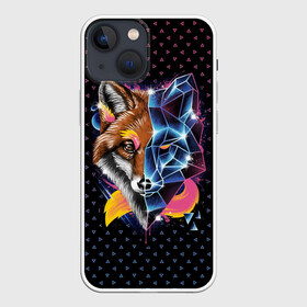 Чехол для iPhone 13 mini с принтом Super Space Fox в Новосибирске,  |  | cute | fox | foxes | ginger | space | super | tail | забавная | космическая | космос | лис | лиса | лисица | лисицы | лисичка | лисички | лисы | милая | просто | ретро | рыжая | рыжие | смешная | супер | фыр | хвост | хвостик