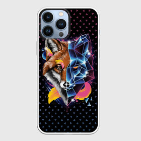 Чехол для iPhone 13 Pro Max с принтом Super Space Fox в Новосибирске,  |  | Тематика изображения на принте: cute | fox | foxes | ginger | space | super | tail | забавная | космическая | космос | лис | лиса | лисица | лисицы | лисичка | лисички | лисы | милая | просто | ретро | рыжая | рыжие | смешная | супер | фыр | хвост | хвостик