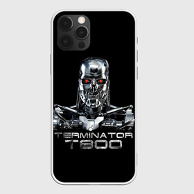 Чехол для iPhone 12 Pro Max с принтом Терминатор Т800 в Новосибирске, Силикон |  | cinema | robot | skull | t800 | terminator | кино | робот | т800 | терминатор | череп