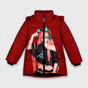 Зимняя куртка для девочек 3D с принтом Anime lets play в Новосибирске, ткань верха — 100% полиэстер; подклад — 100% полиэстер, утеплитель — 100% полиэстер. | длина ниже бедра, удлиненная спинка, воротник стойка и отстегивающийся капюшон. Есть боковые карманы с листочкой на кнопках, утяжки по низу изделия и внутренний карман на молнии. 

Предусмотрены светоотражающий принт на спинке, радужный светоотражающий элемент на пуллере молнии и на резинке для утяжки. | zero | аниме | зеро | милый во франкcе | тян
