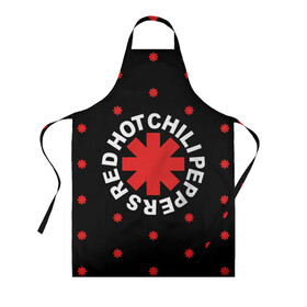 Фартук 3D с принтом Red Hot Chili Peppers в Новосибирске, 100% полиэстер | общий размер — 65 х 85 см, ширина нагрудника — 26 см, горловина — 53 см, длина завязок — 54 см, общий обхват в поясе — 173 см. Принт на завязках и на горловине наносится с двух сторон, на основной части фартука — только с внешней стороны | chili | cross | hot | logo | music | peppers | red | red hot chili peppers | rhcp | rock | star | symbol | звезда | звездочка | красная | красный | крест | логотип | музыка | перцы | рок | символ | цветок | цветочек | чили