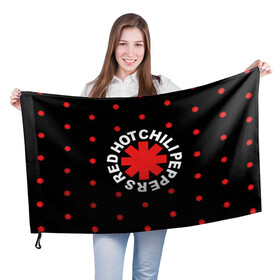 Флаг 3D с принтом Red Hot Chili Peppers в Новосибирске, 100% полиэстер | плотность ткани — 95 г/м2, размер — 67 х 109 см. Принт наносится с одной стороны | chili | cross | hot | logo | music | peppers | red | red hot chili peppers | rhcp | rock | star | symbol | звезда | звездочка | красная | красный | крест | логотип | музыка | перцы | рок | символ | цветок | цветочек | чили