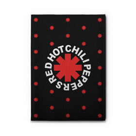 Обложка для автодокументов с принтом Red Hot Chili Peppers в Новосибирске, натуральная кожа |  размер 19,9*13 см; внутри 4 больших “конверта” для документов и один маленький отдел — туда идеально встанут права | Тематика изображения на принте: chili | cross | hot | logo | music | peppers | red | red hot chili peppers | rhcp | rock | star | symbol | звезда | звездочка | красная | красный | крест | логотип | музыка | перцы | рок | символ | цветок | цветочек | чили