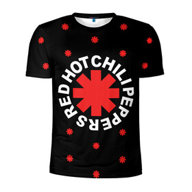 Мужская футболка 3D спортивная с принтом Red Hot Chili Peppers в Новосибирске, 100% полиэстер с улучшенными характеристиками | приталенный силуэт, круглая горловина, широкие плечи, сужается к линии бедра | Тематика изображения на принте: chili | cross | hot | logo | music | peppers | red | red hot chili peppers | rhcp | rock | star | symbol | звезда | звездочка | красная | красный | крест | логотип | музыка | перцы | рок | символ | цветок | цветочек | чили