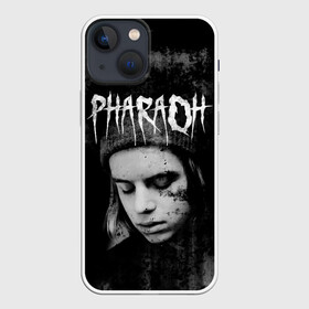 Чехол для iPhone 13 mini с принтом PHARAOH в Новосибирске,  |  | dark | dead | dolor | dynasty | hip | hop | pharaoh | phlora | phloyd | phosphor | rap | raper | redrum | russian | skr | tattoo | yungrussia | глеб | голубин | мрачный | репер | русский | рэп | скр | уаджет | фара | фараон | хип | хоп