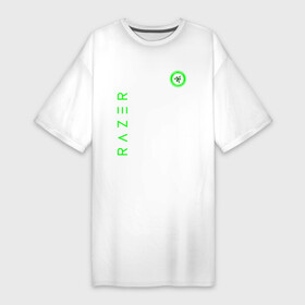 Платье-футболка хлопок с принтом RAZER в Новосибирске,  |  | 101 | brand | company | gamer | green | logo | mamba | naga | player | razer | rzr | snake | бренд | железо | зеленый | змея | компания | лого | рейзер | софт