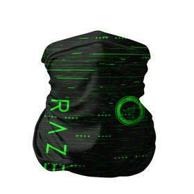 Бандана-труба 3D с принтом RAZER в Новосибирске, 100% полиэстер, ткань с особыми свойствами — Activecool | плотность 150‒180 г/м2; хорошо тянется, но сохраняет форму | Тематика изображения на принте: 101 | brand | company | gamer | green | logo | mamba | naga | player | razer | rzr | snake | бренд | железо | зеленый | змея | компания | лого | рейзер | софт