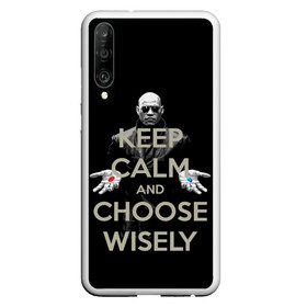 Чехол для Honor P30 с принтом Keep calm and choose wisely в Новосибирске, Силикон | Область печати: задняя сторона чехла, без боковых панелей | art | film | keep calm | matrix | neo | ttdwakeupneo | выбирай с умом | выбор | кип калм | красная | матрица | морфиус | нео | пилюли | реальность | руки | синяя | тринити | черный