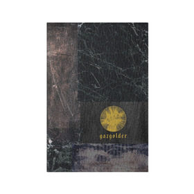 Обложка для паспорта матовая кожа с принтом Gazgolder в Новосибирске, натуральная матовая кожа | размер 19,3 х 13,7 см; прозрачные пластиковые крепления | gazgolder | баста | вася вакуленко | газгольдер | клубаре | ноггано | сансара