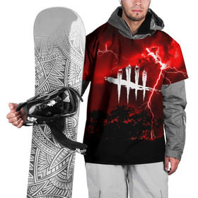 Накидка на куртку 3D с принтом DEAD BY DAYLIGHT в Новосибирске, 100% полиэстер |  | dead by daylight | game | hillbilly | maniacs | trapper | wraith | деревенщина | мертвые днем | охотник | призрак