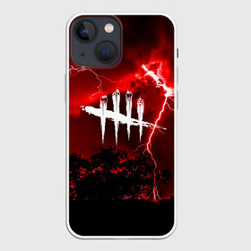 Чехол для iPhone 13 mini с принтом DEAD BY DAYLIGHT в Новосибирске,  |  | dead by daylight | game | hillbilly | maniacs | trapper | wraith | деревенщина | мертвые днем | охотник | призрак