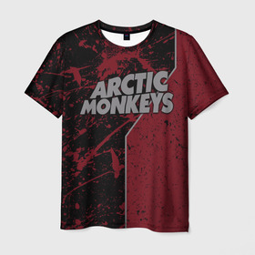 Мужская футболка 3D с принтом Arctic Monkeys в Новосибирске, 100% полиэфир | прямой крой, круглый вырез горловины, длина до линии бедер | Тематика изображения на принте: британская | гараж | группа | инди рок | метал | ню | постпанк | психоделический | рок | хай грин | электроник