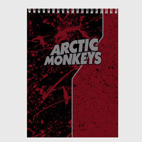 Скетчбук с принтом Arctic Monkeys в Новосибирске, 100% бумага
 | 48 листов, плотность листов — 100 г/м2, плотность картонной обложки — 250 г/м2. Листы скреплены сверху удобной пружинной спиралью | британская | гараж | группа | инди рок | метал | ню | постпанк | психоделический | рок | хай грин | электроник