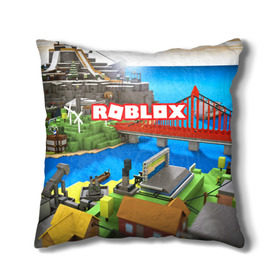 Подушка 3D с принтом ROBLOX в Новосибирске, наволочка – 100% полиэстер, наполнитель – холлофайбер (легкий наполнитель, не вызывает аллергию). | состоит из подушки и наволочки. Наволочка на молнии, легко снимается для стирки | block | lego | logo | minecraft | online | oof | quest | roblocks | roblockx | roblox | studio | блок | блоки | голова | игра | игры | квест | лего | лицо | лого | логотип | майнкрафт | онлайн | роблокс | символ | студия