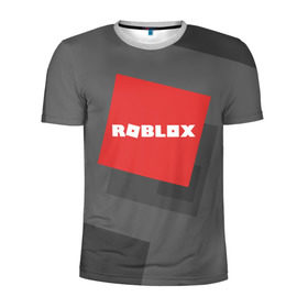 Мужская футболка 3D спортивная с принтом ROBLOX в Новосибирске, 100% полиэстер с улучшенными характеристиками | приталенный силуэт, круглая горловина, широкие плечи, сужается к линии бедра | block | lego | logo | minecraft | online | oof | quest | roblocks | roblockx | roblox | studio | блок | блоки | голова | игра | игры | квест | лего | лицо | лого | логотип | майнкрафт | онлайн | роблокс | символ | студия