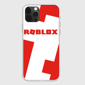 Чехол для iPhone 12 Pro с принтом ROBLOX Red в Новосибирске, силикон | область печати: задняя сторона чехла, без боковых панелей | block | lego | logo | minecraft | online | oof | quest | roblocks | roblockx | roblox | studio | блок | блоки | голова | игра | игры | квест | лего | лицо | лого | логотип | майнкрафт | онлайн | роблокс | символ | студия