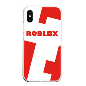 Чехол для iPhone XS Max матовый с принтом ROBLOX Red в Новосибирске, Силикон | Область печати: задняя сторона чехла, без боковых панелей | Тематика изображения на принте: block | lego | logo | minecraft | online | oof | quest | roblocks | roblockx | roblox | studio | блок | блоки | голова | игра | игры | квест | лего | лицо | лого | логотип | майнкрафт | онлайн | роблокс | символ | студия