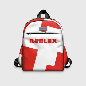 Детский рюкзак 3D с принтом ROBLOX Red в Новосибирске, 100% полиэстер | лямки с регулируемой длиной, сверху петелька, чтобы рюкзак можно было повесить на вешалку. Основное отделение закрывается на молнию, как и внешний карман. Внутри дополнительный карман. По бокам два дополнительных кармашка | block | lego | logo | minecraft | online | oof | quest | roblocks | roblockx | roblox | studio | блок | блоки | голова | игра | игры | квест | лего | лицо | лого | логотип | майнкрафт | онлайн | роблокс | символ | студия