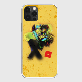 Чехол для iPhone 12 Pro с принтом ROBLOX Grunge ART в Новосибирске, силикон | область печати: задняя сторона чехла, без боковых панелей | block | lego | logo | minecraft | online | oof | quest | roblocks | roblockx | roblox | studio | блок | блоки | голова | игра | игры | квест | лего | лицо | лого | логотип | майнкрафт | онлайн | роблокс | символ | студия