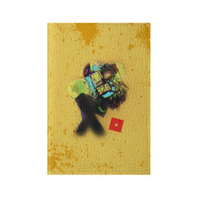 Обложка для паспорта матовая кожа с принтом ROBLOX Grunge ART в Новосибирске, натуральная матовая кожа | размер 19,3 х 13,7 см; прозрачные пластиковые крепления | Тематика изображения на принте: block | lego | logo | minecraft | online | oof | quest | roblocks | roblockx | roblox | studio | блок | блоки | голова | игра | игры | квест | лего | лицо | лого | логотип | майнкрафт | онлайн | роблокс | символ | студия