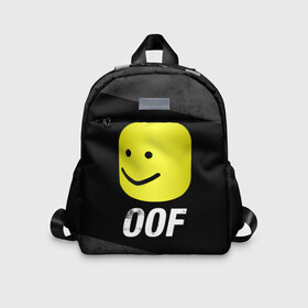Детский рюкзак 3D с принтом Roblox OOF Мем в Новосибирске, 100% полиэстер | лямки с регулируемой длиной, сверху петелька, чтобы рюкзак можно было повесить на вешалку. Основное отделение закрывается на молнию, как и внешний карман. Внутри дополнительный карман. По бокам два дополнительных кармашка | Тематика изображения на принте: lego | logo | meme | memes | minecraft | oof | quest | roblocks | roblockx | roblox | studio | блок | блоки | голова | игра | игры | квест | лего | лицо | лого | логотип | майнкрафт | мем | мемы | онлайн | роблокс | студия