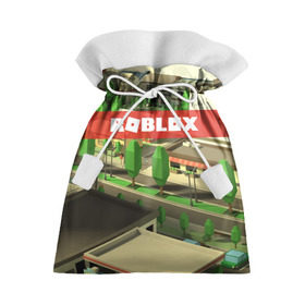 Подарочный 3D мешок с принтом ROBLOX City в Новосибирске, 100% полиэстер | Размер: 29*39 см | Тематика изображения на принте: lego | logo | meme | memes | minecraft | oof | quest | roblocks | roblockx | roblox | studio | блок | блоки | голова | игра | игры | квест | лего | лицо | лого | логотип | майнкрафт | мем | мемы | онлайн | роблокс | студия