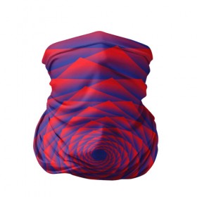 Бандана-труба 3D с принтом Абстрактный туннель в Новосибирске, 100% полиэстер, ткань с особыми свойствами — Activecool | плотность 150‒180 г/м2; хорошо тянется, но сохраняет форму | Тематика изображения на принте: 