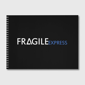 Альбом для рисования с принтом FRAGILE EXPRESS в Новосибирске, 100% бумага
 | матовая бумага, плотность 200 мг. | kojima productions | кодзима | кодзима продакшн