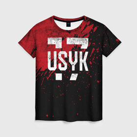 Женская футболка 3D с принтом USYK 17 Blood в Новосибирске, 100% полиэфир ( синтетическое хлопкоподобное полотно) | прямой крой, круглый вырез горловины, длина до линии бедер | bellew | box | boxing | fight | mma | tony | ufc | ukraine | usyk | weight | белью | боец | бой | бокс | боксер | боксеры | вес | лого | логотип | мира | тони | тяжеловес | тяжелый | украина | украинец | усик | чемпион