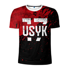 Мужская футболка 3D спортивная с принтом USYK 17 Blood в Новосибирске, 100% полиэстер с улучшенными характеристиками | приталенный силуэт, круглая горловина, широкие плечи, сужается к линии бедра | bellew | box | boxing | fight | mma | tony | ufc | ukraine | usyk | weight | белью | боец | бой | бокс | боксер | боксеры | вес | лого | логотип | мира | тони | тяжеловес | тяжелый | украина | украинец | усик | чемпион
