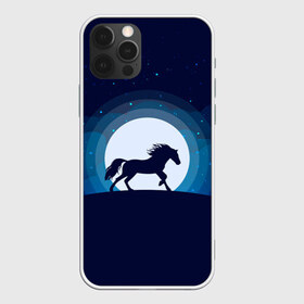 Чехол для iPhone 12 Pro Max с принтом Лошадь под луной в Новосибирске, Силикон |  | Тематика изображения на принте: животное | конь | лошадь | луна | ночь