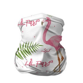 Бандана-труба 3D с принтом Lil Peep pink flamingo в Новосибирске, 100% полиэстер, ткань с особыми свойствами — Activecool | плотность 150‒180 г/м2; хорошо тянется, но сохраняет форму | benz truck | girls. pink | gustav hr | hip hop | lil | lil peep | peep | rap | лил | лилпип | листья | пальма | пальмы | пип | розовый | рэп | фламинго | хип хоп | эмо | эмо реп