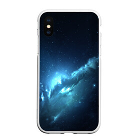 Чехол для iPhone XS Max матовый с принтом ATLANTIS NEBULA в Новосибирске, Силикон | Область печати: задняя сторона чехла, без боковых панелей | galaxy | nebula | space | star | абстракция | вселенная | галактика | звезда | звезды | космический | планеты