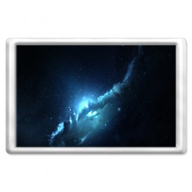 Магнит 45*70 с принтом ATLANTIS NEBULA в Новосибирске, Пластик | Размер: 78*52 мм; Размер печати: 70*45 | galaxy | nebula | space | star | абстракция | вселенная | галактика | звезда | звезды | космический | планеты