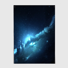Постер с принтом ATLANTIS NEBULA в Новосибирске, 100% бумага
 | бумага, плотность 150 мг. Матовая, но за счет высокого коэффициента гладкости имеет небольшой блеск и дает на свету блики, но в отличии от глянцевой бумаги не покрыта лаком | galaxy | nebula | space | star | абстракция | вселенная | галактика | звезда | звезды | космический | планеты