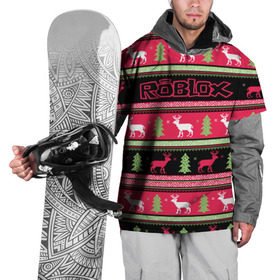 Накидка на куртку 3D с принтом Roblox Новогодний в Новосибирске, 100% полиэстер |  | Тематика изображения на принте: dynablocks | roblox | блоки | вселенная | герои | год | кубики | новый | роблокс | снег | снежинки | узор
