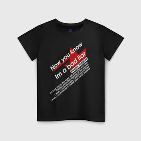 Детская футболка хлопок с принтом Imagine Dragons - Bad Liar в Новосибирске, 100% хлопок | круглый вырез горловины, полуприлегающий силуэт, длина до линии бедер | imagine dragons | imagine dragons origins | имэджн драгонз | рок