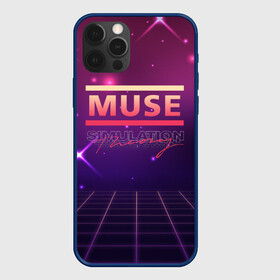 Чехол для iPhone 12 Pro с принтом Muse: Simulation Theory в Новосибирске, силикон | область печати: задняя сторона чехла, без боковых панелей | alternative | music | retro | rock | simulation | theory | альбом | альтернатива | альтернативная | беллами | музыка | мьюз | мэтью | ретро | рок