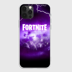 Чехол для iPhone 12 Pro с принтом FORTNITE в Новосибирске, силикон | область печати: задняя сторона чехла, без боковых панелей | Тематика изображения на принте: 2019 | armor | armour | battle royale | cybersport | esport | fortnite | game | llama | logo | батл роял | батл рояль | броня | вспышка | игра | киберспорт | лама | молния | разряд | симулятор строительства | строительство | фиолетовый | фи