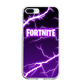 Чехол для iPhone 7Plus/8 Plus матовый с принтом FORTNITE STORM в Новосибирске, Силикон | Область печати: задняя сторона чехла, без боковых панелей | 2019 | armor | armour | battle royale | cybersport | esport | fortnite | game | llama | logo | storm | батл рояль | броня | буря | игра | киберспорт | лама | молнии | молния | разряд | симулятор строительства | строительство | ток | фиолето