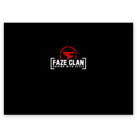 Поздравительная открытка с принтом FAZE CLAN в Новосибирске, 100% бумага | плотность бумаги 280 г/м2, матовая, на обратной стороне линовка и место для марки
 | action | astralis | awp | counter strike | cs go | cs go global offensive | cybersport | faze clan | game | gamer | hyper beast | shooter | skin | team liquid | киберспорт | оружие | скины