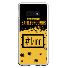 Чехол для Samsung S10E с принтом PUBG в Новосибирске, Силикон | Область печати: задняя сторона чехла, без боковых панелей | Тематика изображения на принте: abstract | battle royal | geometry | playerunknowns battlegrounds | pubg | texture | абстракция | геометрия | гранж | игра | пабг | пубг | текстура