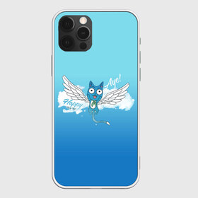 Чехол для iPhone 12 Pro Max с принтом Happy Aye! (Fairy Tail) в Новосибирске, Силикон |  | anime | blue | cat | fairy tail | happy | аниме | кот | кошка | синий | хвост феи | хэппи